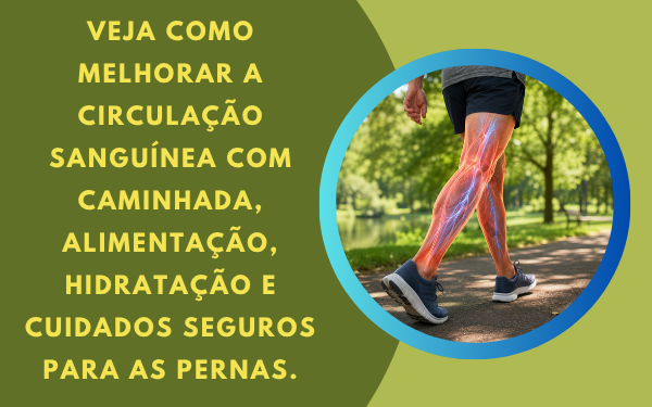 Como melhorar a circulação sanguínea das pernas?