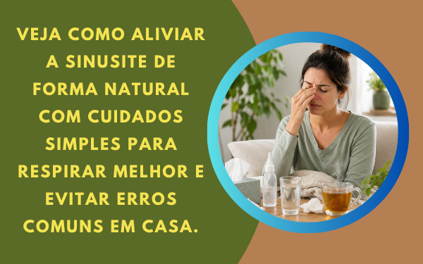 Confira como aliviar a sinusite de forma natural e eficiente