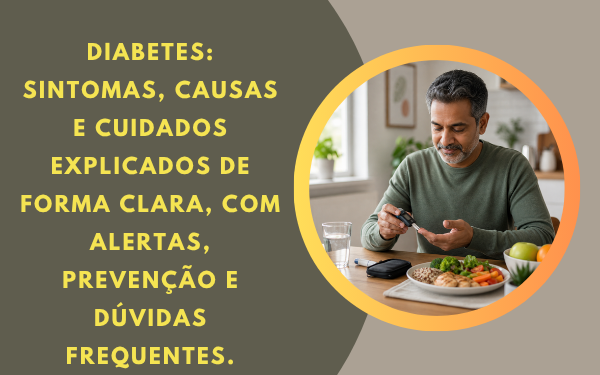 Diabetes: sintomas, causas e cuidados importantes