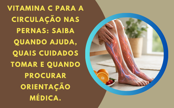 A importância da vitamina C para a circulação nas pernas