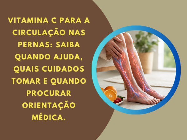 A importância da vitamina C para a circulação nas pernas