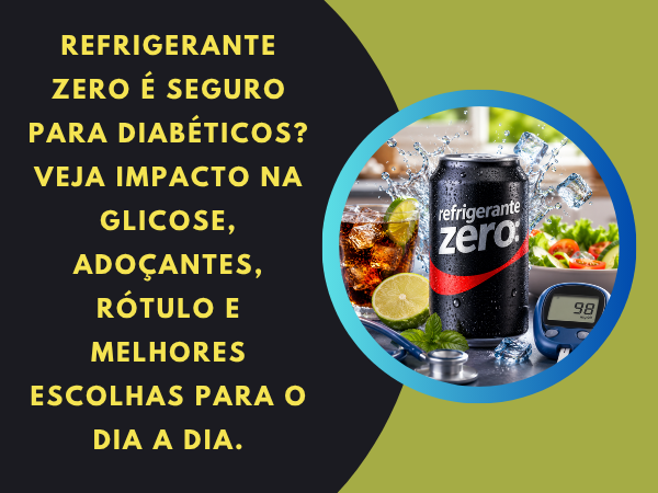 Refrigerante zero é seguro para diabéticos?